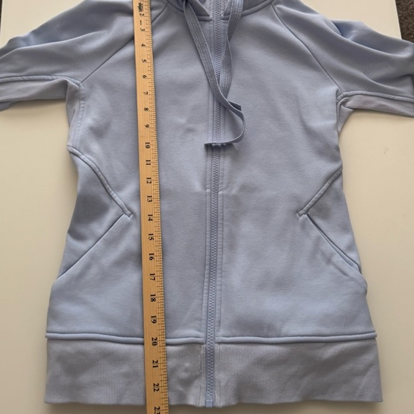 Athleta Triumph Full Zip Hoodie Thumbholes Stretch High Neck Women’s size XS - Picture 10 of 13